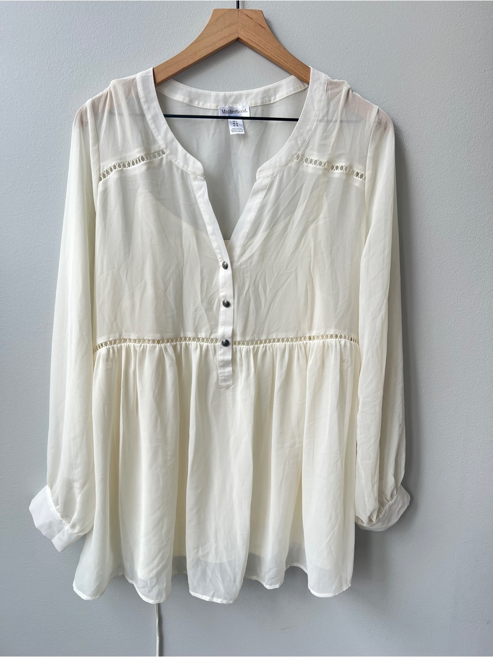 Motherhood maternity blouse. Size large